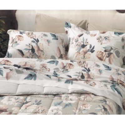 Completo lenzuolo matrimoniale caldo cotone Gabel Peony